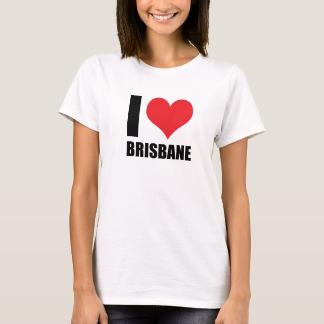 Camiseta Eu amo Brisbane (Frente)