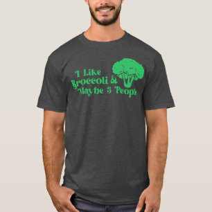 Camiseta Eu Amo Broccoli E Talvez 3 Pessoas De Broccoli