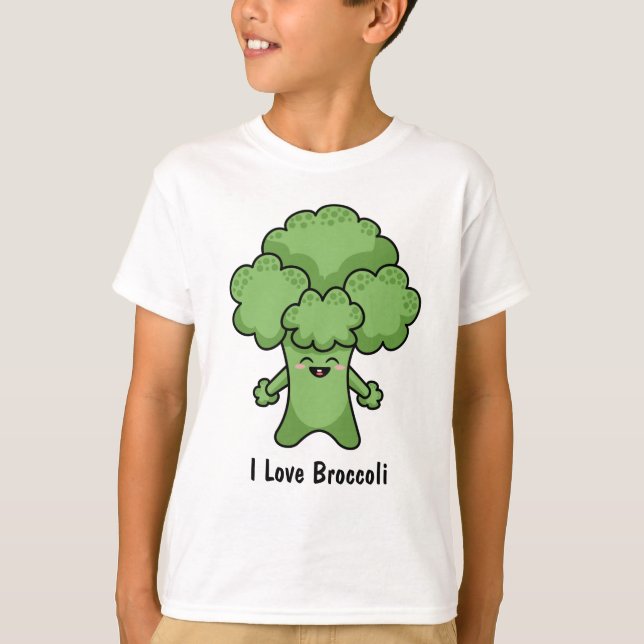 Camiseta Eu Amo Brócolis (Frente)