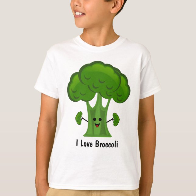 Camiseta Eu Amo Brócolis (Frente)