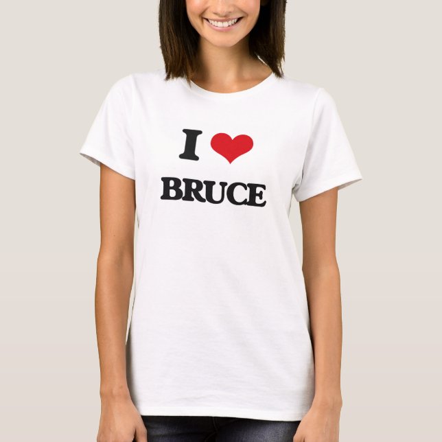 Camiseta Eu amo Bruce (Frente)