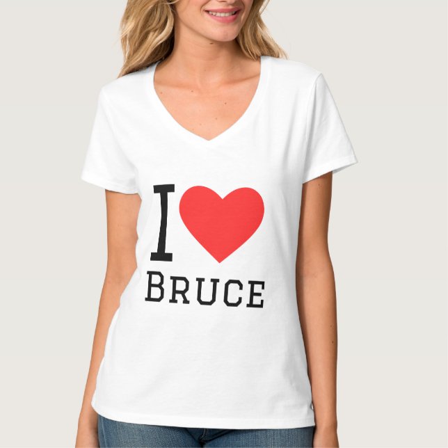 Camiseta Eu amo Bruce (Frente)
