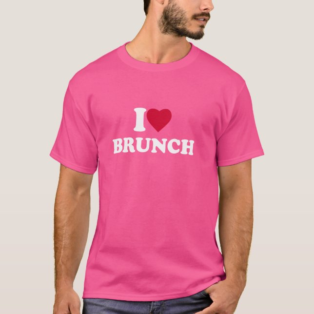 Camiseta Eu Amo Brunch I Heart Brunch Lover (Frente)