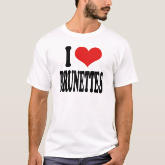 Camiseta Eu amo Brunettes