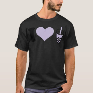 Camiseta Eu amo Bubble Tea engraçado tio