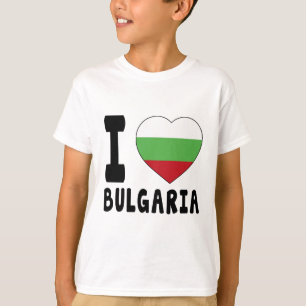 Camiseta Eu amo Bulgária
