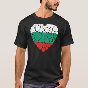 Camiseta Eu Amo Bulgária Bandeira Bulgária