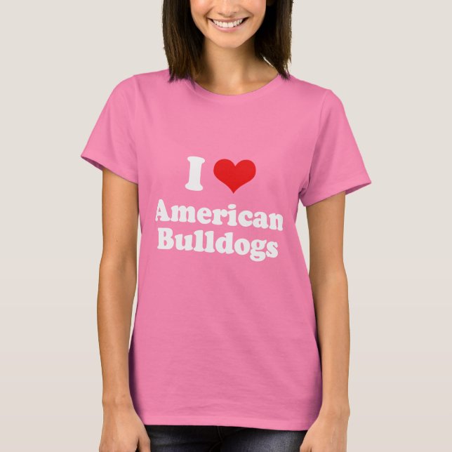 Camiseta Eu Amo Bulls Americanos (Frente)