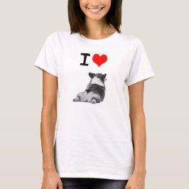 Camiseta Eu amo bumbuns do Corgi