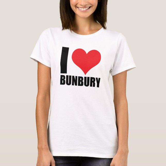 Camiseta Eu amo Bunbury (Frente)
