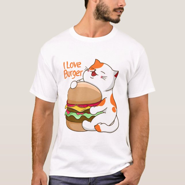 Camiseta Eu Amo Burger (Frente)