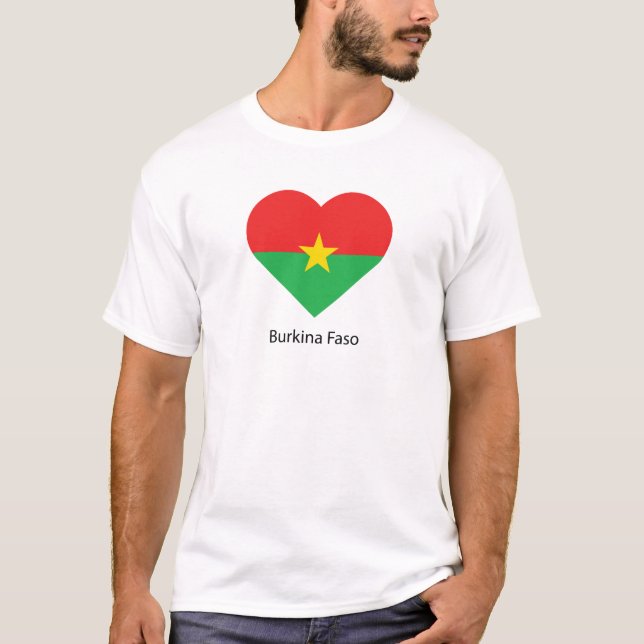 Camiseta Eu amo Burkina Faso (Frente)