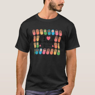 Camiseta Eu Amo Burritos Mãe Enfermeira Mão-de-Obra Entrega
