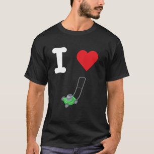 Camiseta Eu Amo Cabeças Cortar Jardinagem De Grama Manicure