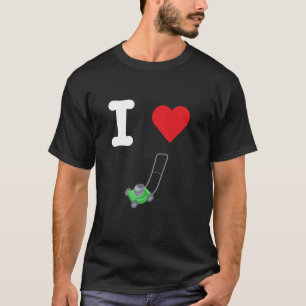 Camiseta Eu Amo Cabeças Cortar Jardinagem De Grama Manicure