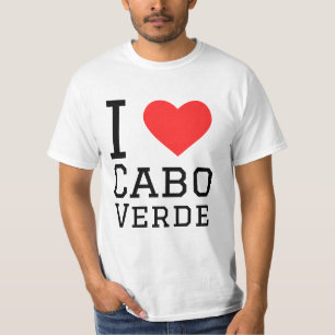 Camiseta Eu amo Cabo Verde