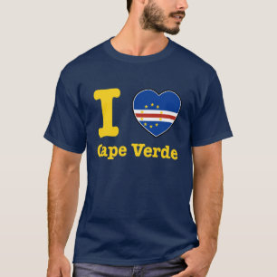 Camiseta Eu amo Cabo Verde