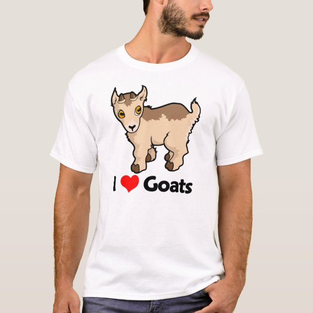 Camiseta Eu amo cabras (Frente)