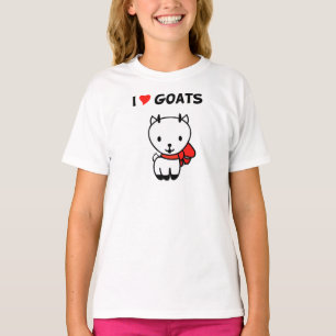 Camiseta Eu amo cabras