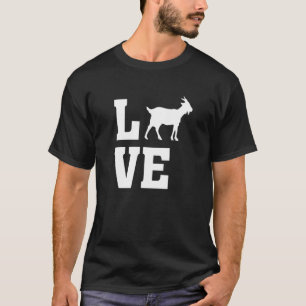 Camiseta Eu Amo Cabras Cabra Animal