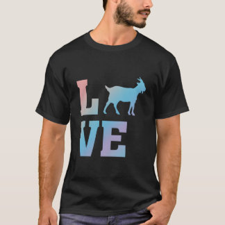 Camiseta Eu Amo Cabras Cabra Animal
