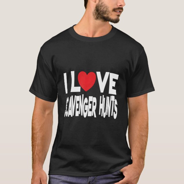 Camiseta Eu Amo Caça-Tesouros (Frente)