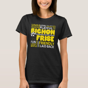 Camiseta Eu Amo Cachorro Bichon Frise Criador de Cachorro