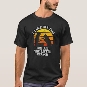 Camiseta Eu Amo Cachorro Por Todas As Pequenas Razões Cacho