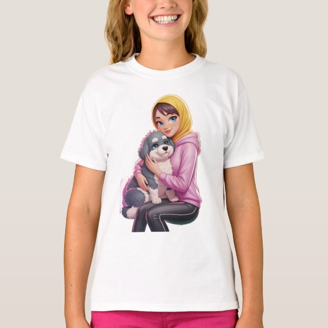 Camiseta Eu amo cachorros (Frente)