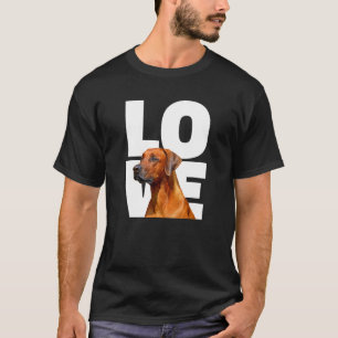 Camiseta Eu Amo Cachorros Cute Ridgeback T