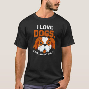 Camiseta Eu Amo Cachorros Gatos Não Tanto Animal Cachorro F