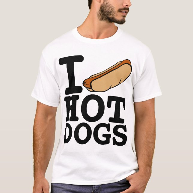 CAMISETA EU AMO CACHORROS QUENTES (Frente)