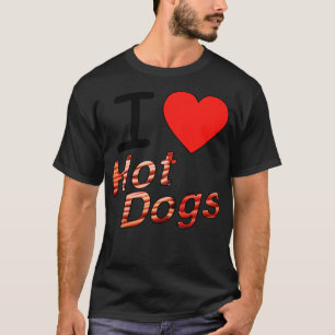 Camiseta Eu Amo Cachorros Quentes 1