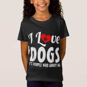 Camiseta Eu Amo Cachorros Suas Pessoas Que Me Enganam Cacho