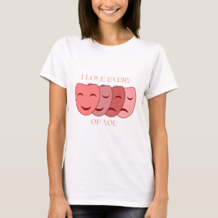 Camiseta Eu amo cada rosto de você