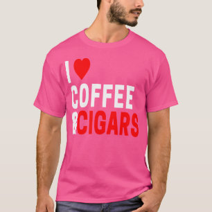 Camiseta Eu Amo Café E Charutos