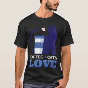 Camiseta Eu Amo Café E Gatos Café