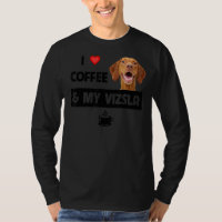 Eu Amo Café E Meu Vizsla Mãe Pai Salvamento Animal