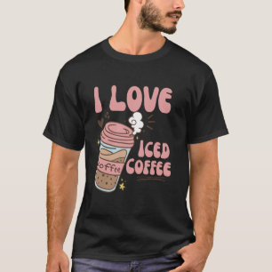 Camiseta Eu Amo Café Frio Engraçado Café Frio
