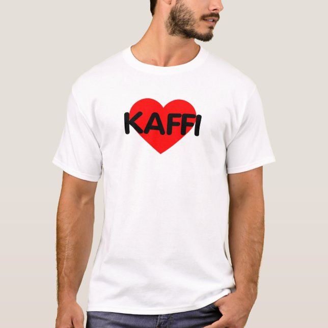 Camiseta Eu Amo Café - Kaffi (Frente)