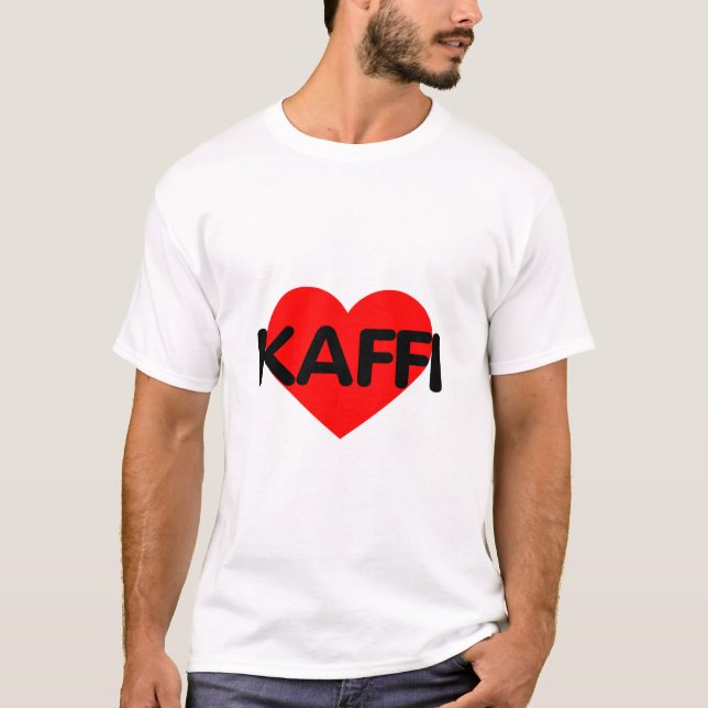Camiseta Eu Amo Café - Kaffi (Frente)