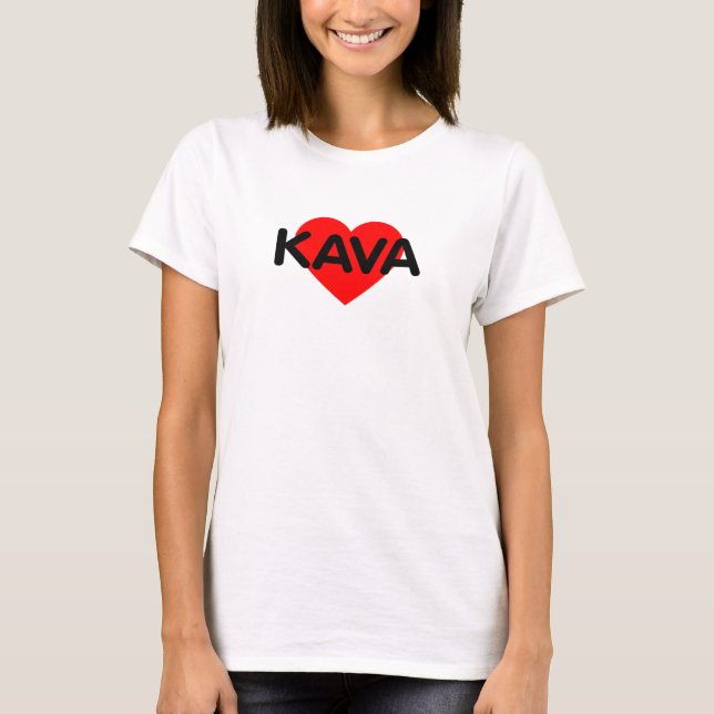 Camiseta Eu Amo Café - Kava Lituânia (Frente)