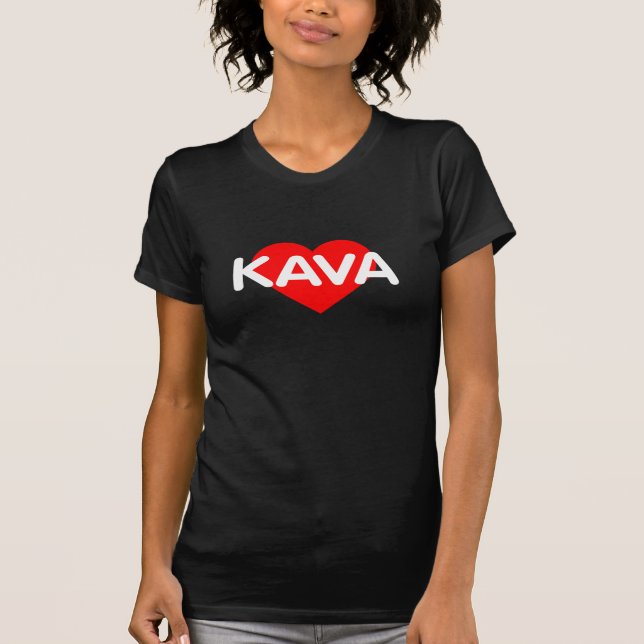 Camiseta Eu Amo Café - Kava Lituânia (Frente)