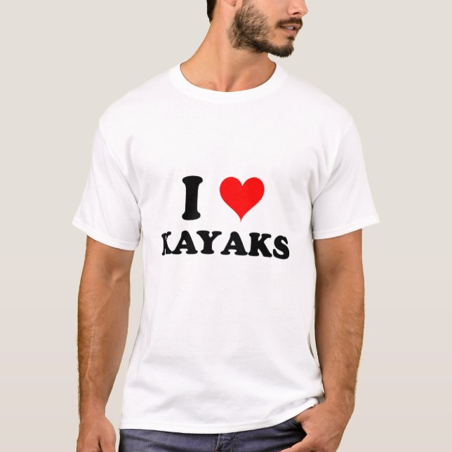 Camiseta Eu amo caiaque (Frente)