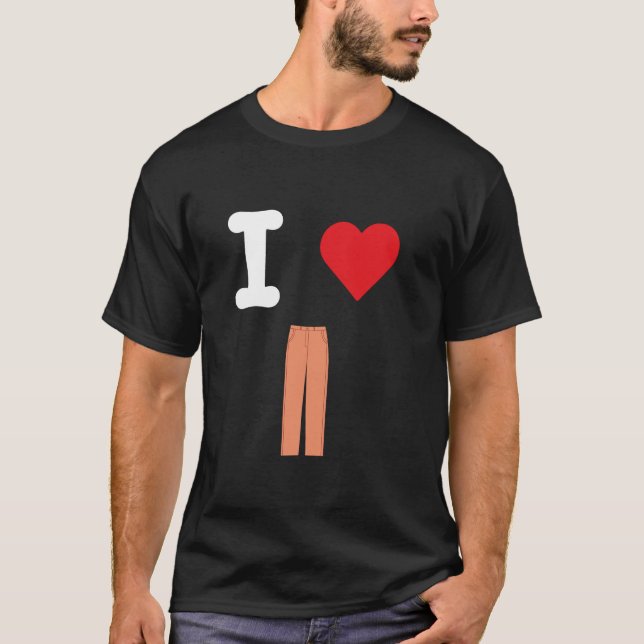 Camiseta Eu Amo Calças Calças Chocar Botsuas Pantaloons Br (Frente)