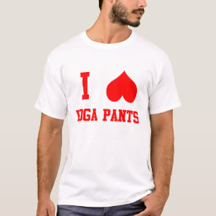 Camiseta Eu amo calças da ioga