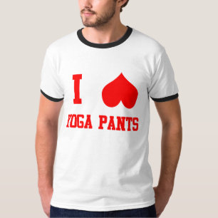 Camiseta Eu amo calças da ioga