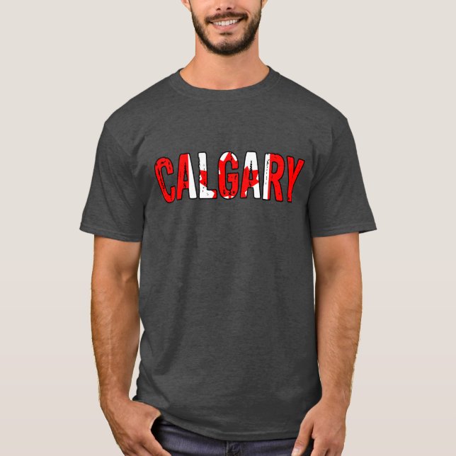 Camiseta Eu amo Calgary (Frente)