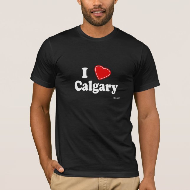 Camiseta Eu amo Calgary (Frente)