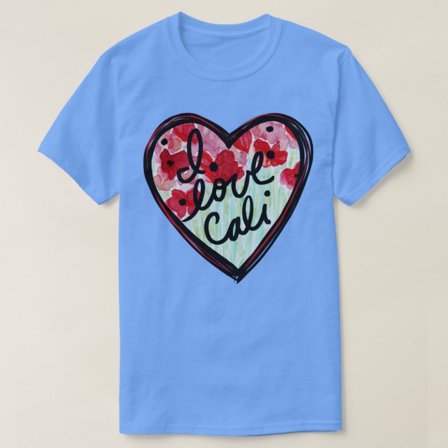 Camiseta Eu Amo Cali (Frente do Design)